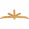 Ekena Millwork Alberta Rough Sawn Timber Gable Bracket, Western Red Cedar, 60"W x 27"H x 2"D x 4"F, 11/12 Pitch GBW060X27X0204ALB00RWR - alternate 2